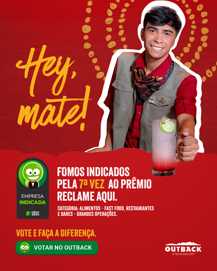 Fomos indicados pela 7a vez ao prêmio Reclame Aqui. Vote e faça a diferença!