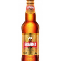 Garrafa de Brahma sem álcool.