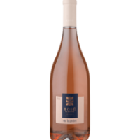 Garrafa de vinho com fundo branco - Las Perdices Rosé.