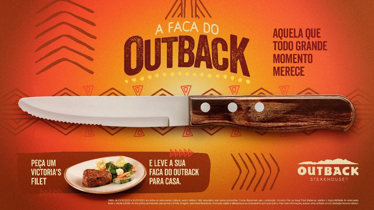 Outback presenteia fãs com sua famosa faca para steaks