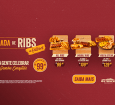 É tempo de celebração! Outback lança Temporada de Ribs e convida clientes a comemorarem suas conquistas com a marca