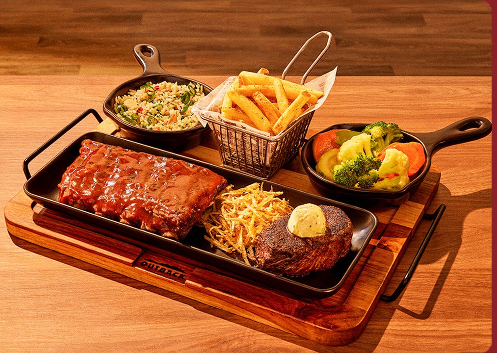 BOARD FROM DOWN UNDER RIBS & STEAKS