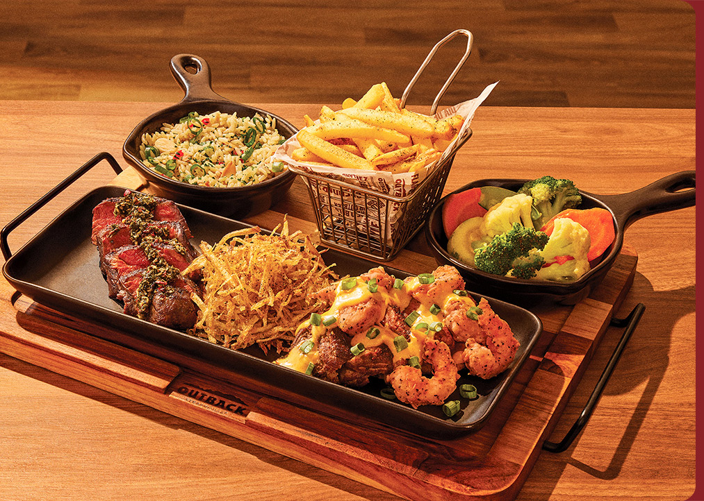 BOARD CHIMICHURRI & CREAMY FIRE SHRIMP
