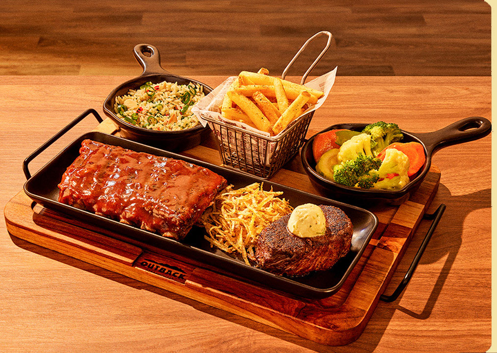 BOARD FROM DOWN UNDER RIBS & STEAKS