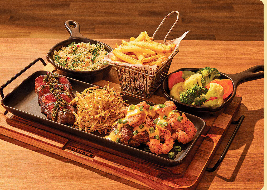 BOARD CHIMICHURRI & CREAMY FIRE SHRIMP