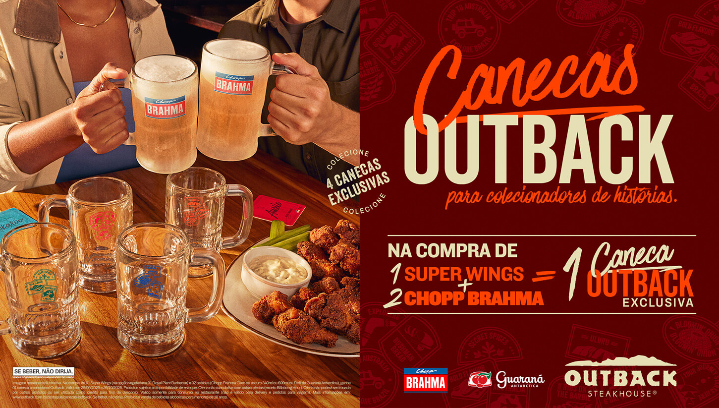 Canecas Outback - Para colecionar Histórias