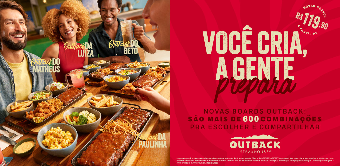 Novos Boards Outback: Você cria, a gente prepara