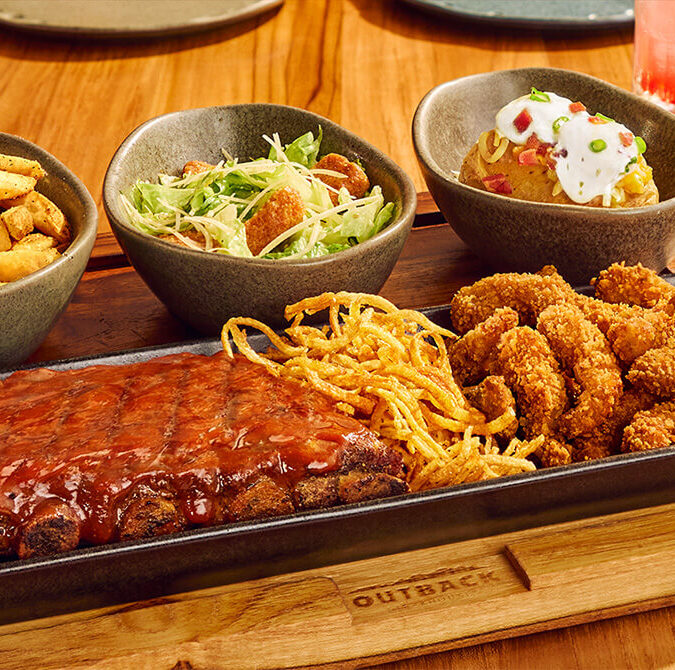Ribs & Golden Shrimp Board
