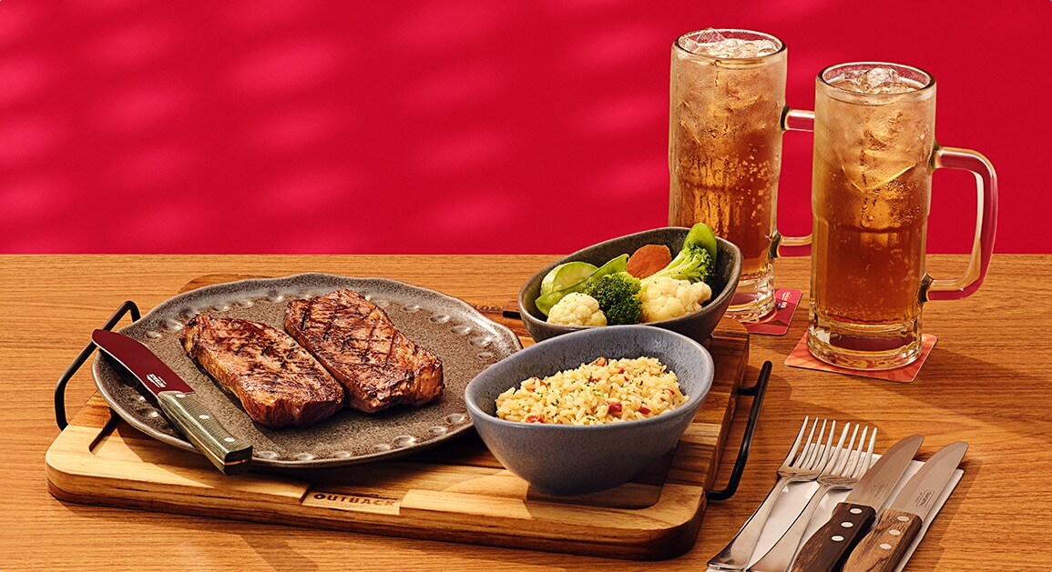 BOARD FROM DOWN UNDER - RIBS & STRIP STEAK