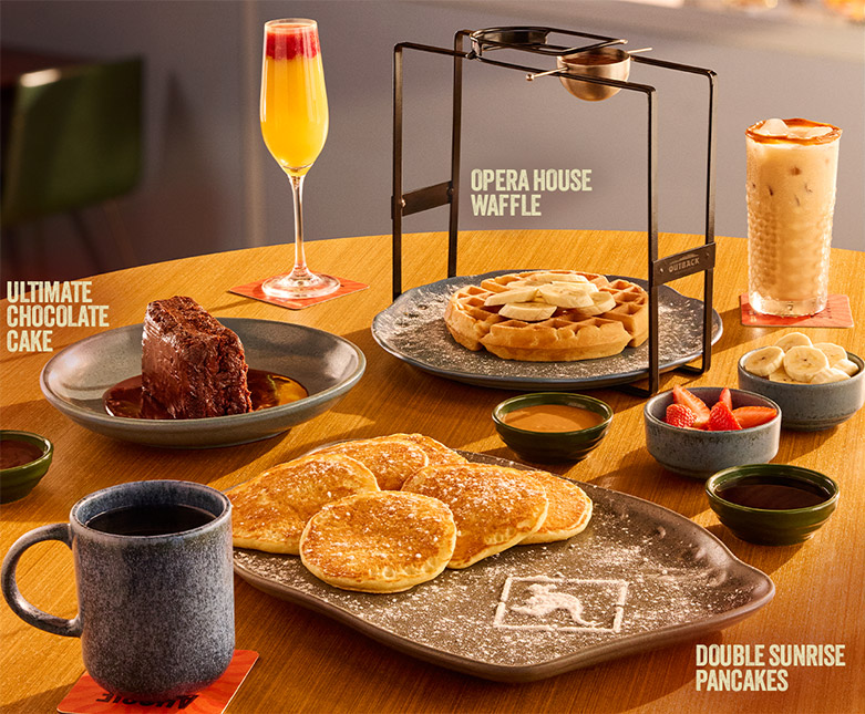 Opções do Café da manhã Outback