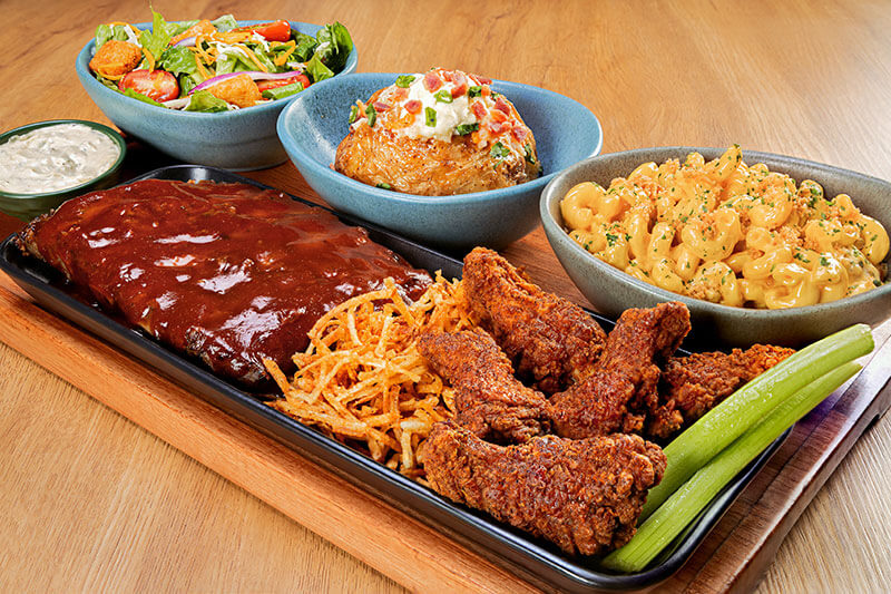 RIBS &amp; KOOKABURRA WINGS BOARD OUTBACK