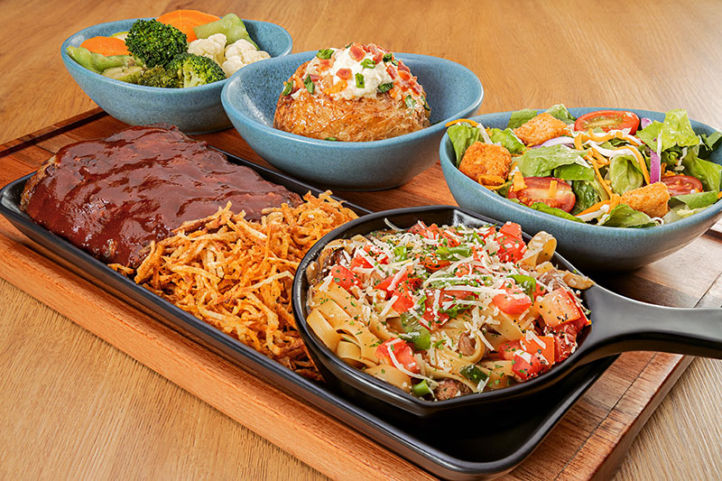 RIBS &amp; STEAKHOUSE PASTA BOARD OUTBACK