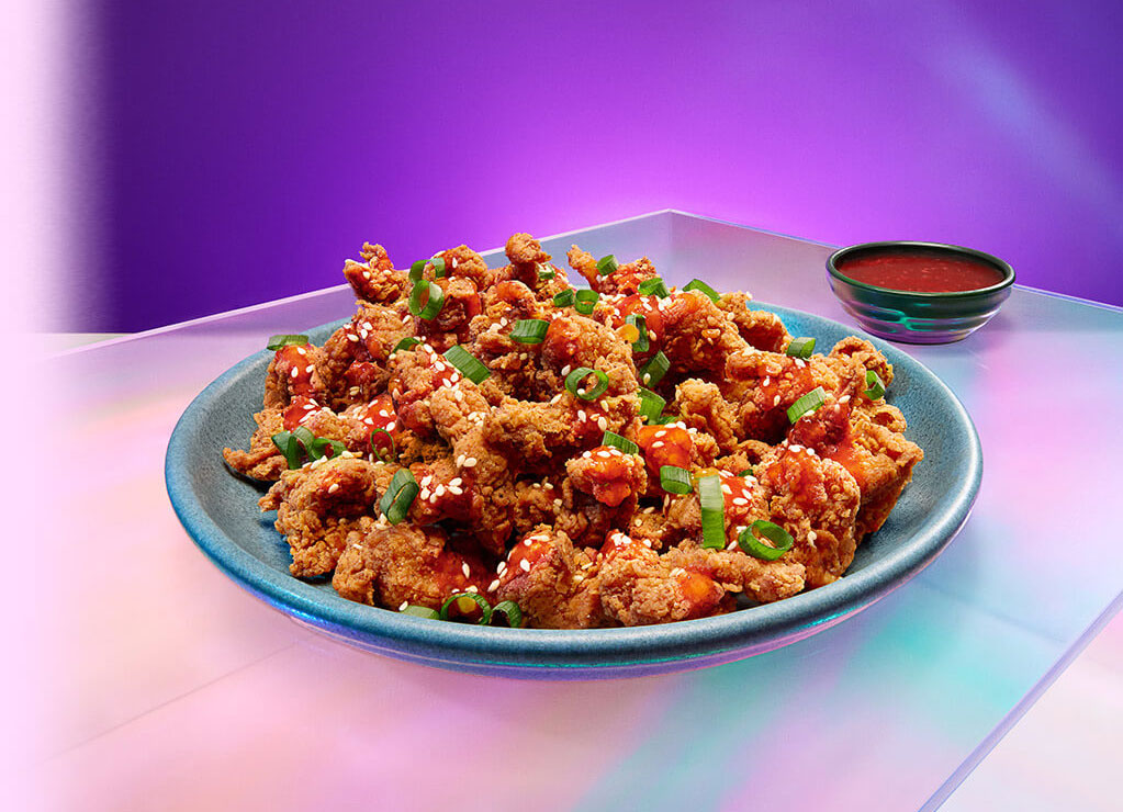 K-Chicken: Pedaços de frango marinado